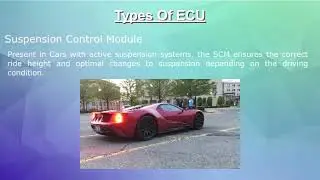 Electronic Control Units (ECU) || Types || Applications