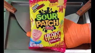 Big Sour Patch Kids Ice Cream Rolls, ASMR-No Talking