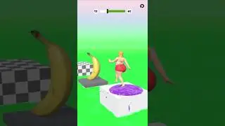 Green Apple Watermelon Reverse mixed girl jumping damege, bat, man, battle, part 189 fun