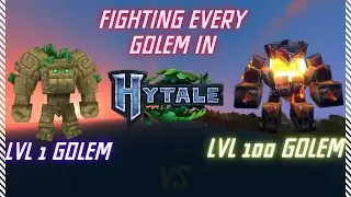 Fighting worst to best golem in Hytale