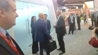 ExxonMobil CEO Woods, CNPC CEO Wang Yilin, ENI CEO Descalzi trilateral meet #WGC2018