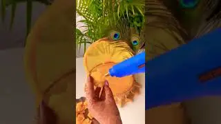 how to make laddu gopal singhasan at home ✨💞#diy #decoration #singhasan #krishna