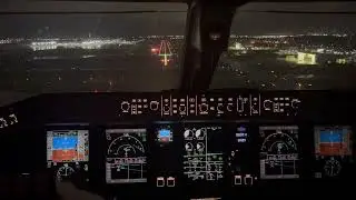 Landing on a rainy night in Indianapolis (IND)