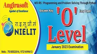 Answer Key | O Level | M3-R5 | Programming and Problem Solving Through Python | January 2023 Paper