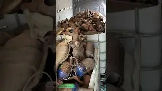 The INSIDE of a CATALYTIC CONVERTER