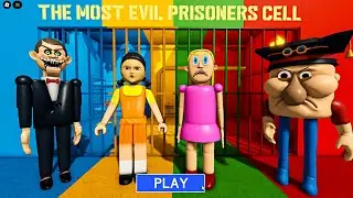 SQUID GAME DOLL Vs MR.MEANIEHEAD Vs EVIL MOM Vs MR FUNNY? SCARY OBBY #roblox