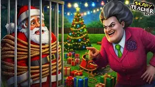 Can I Save Santa From Scary Teacher In This Christmas ? Scary teacher