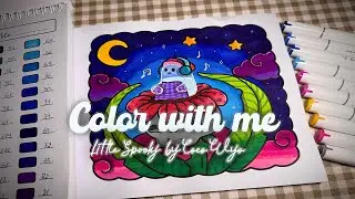 Color with me | &ldquo;Little Spooky&rdquo; by Coco Wyo Coloring Book -Ghostly Melody | Alcohol Markers