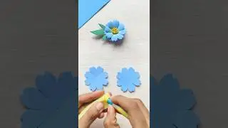 EASY 💥 foam flowers DIY Flower tutorial #shorts #youtubeshorts #flowers #viral