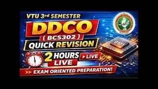 🔥 VTU DDCO (BCS302) Exam Quick Revision LIVE | 3rd Sem