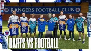 Darts v Football | Rob Cross and Josh Rock take on Rangers Players