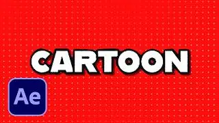 Create A CARTOON TEXT EFFECT In AFTER EFFECTS | 2024 Tutorial