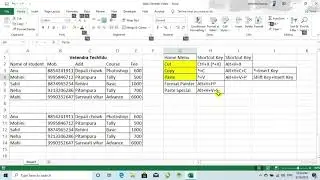 HOW TO USE BASICS OF CLIPBOARD FUNCTIONS IN HOME TAB OF EXCEL FOR FRESHER