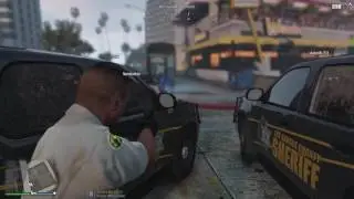Wolfpack patrol in downtown LS | GTA 5 FiveReborn LSCS Police Roleplay