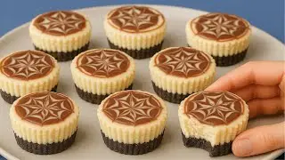 New quick homemade dessert with a delicious filling! Easy mini cheesecakes recipe in 10 minutes