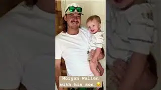 Morgan with Indigo 🥰 #morganwallen #countrymusic #shorts