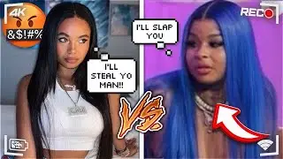 I Confronted Chrisean Rock Infront Of Blueface 😱 *she said she was gone slap me*🤬