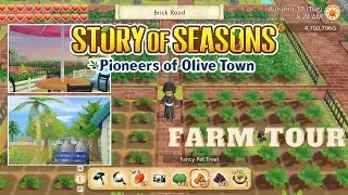 STORY OF SEASONS: Pioneers of Olive Town : Farm Tour / Gameplay ( Steam ) 🍉🌽🥕🧅