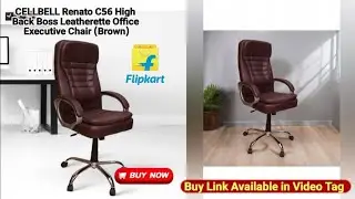 CELLBELL Renato C56 High Back Boss Leatherette Office Executive Chair (Brown,