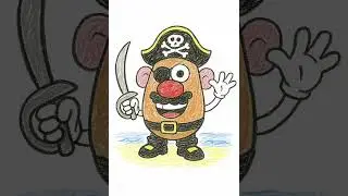 Una gran historia con la foto de un cara de papa pirata.