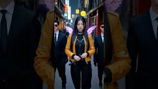 Kpop Demon Hunter with AI bodyguard #kpopdemonhunter #demonhunter #bodyguard #cyberpunk #cybercity