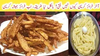 Perfect Crunchy Masala Fries |  Street style Egg Special Aloo Fries Recipe