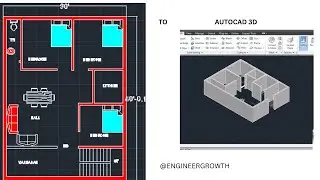 HOW TO CONVERT 2D HOUSE PLAN TO 3D IN AUTOCAD FOR BEGINNERS TO ADVANCED