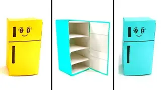 #paperrefrigerator Paper Refrigerator/ How to make paper Refrigerator / Origami refrigerator
