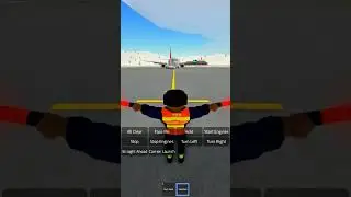 Marshalling a Plane Like a Boss 😎🛬 | PTFS Roblox #shorts  #PTFS #Roblox