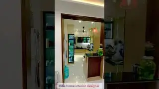 how to make TV unitr & kitchen design by Hiba #trending #trending