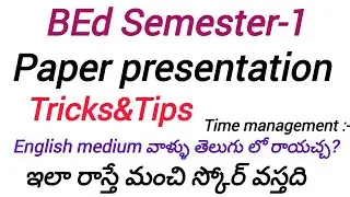 Paper presentation Tips#bed #bed1stsemester #bedpapers #bed