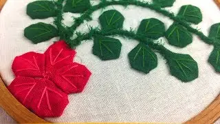 Easy Aplic Flower Design | New Applique / Aplic Work Designs 2019 (Needle And Thread)
