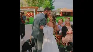 Ali & Kaleb Kiss down the Aisle