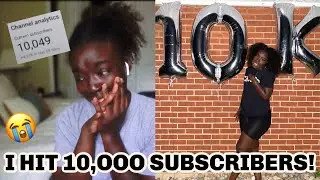 THE DAY I HIT 10,000 SUBSCRIBERS: An emotional vlog! || Simone Nicole 2020