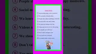 10 Lines Essay On Social Media in English | Essay On Social Media | Social Media Essay in English