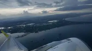 Flying out of Cebu in Thunderstorms