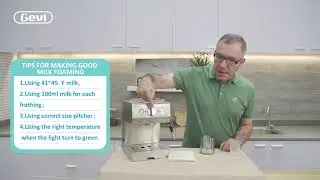 How to Make a Perfect Cup of Milk Froth with Gevi Espresso Machine GECME003D-U