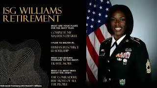 1SG Williams&rsquo; Army Retirement Ceremony