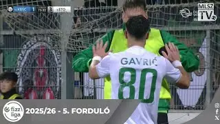 Gavric Zeljko g&oacute;lja a Kolorcity Kazincbarcika SC &ndash; ETO FC m&eacute;rkőz&eacute;sen