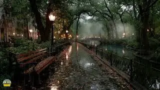 Central Park Rain Walk &bull; Relaxing Nature Ambience in NYC