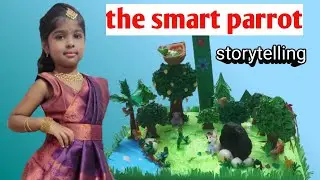 the smart parrot story in English/ story telling with actions for LKG UKG kids