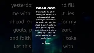 Prayer for a New Beginning &ndash; Fresh Start, Faith, and Focus &ndash; Short Morning Prayer