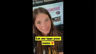 Typing/writing names ❤️💻🖥️come spam my chat ❤️#live #trending #viral #fun #subscribe #like
