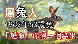 2025年屬兔人流年有「紫微星護命」，你會不費力地得來一個結果，是老天對你堅持的回報。#生肖兔#屬兔人#1963 兔