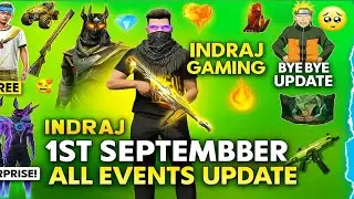 1 SEPTEMBER NEW EVENT || ALL UPDATES IN FREE FIRE 😱 #freefire #shortsfeed #freefiremax #newevent