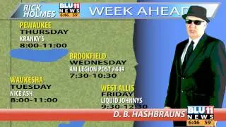 Rick Holmes weekly schedule April 29