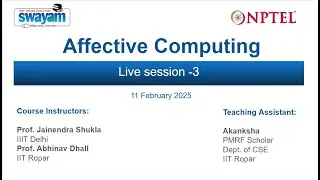 Affective Computing CS04 Live session 3