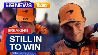 Oscar Piastri still in F1 title race after podium finish in Qatar | 9 News Australia