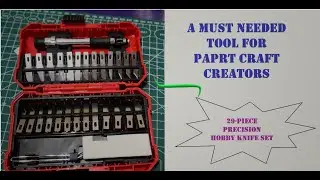 amazon basics 29-Piece Precision Hobby Knife Set || Paper Craft tools