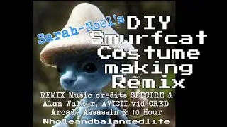 DIY Smurfcat Meme Costume Making Remix Faster